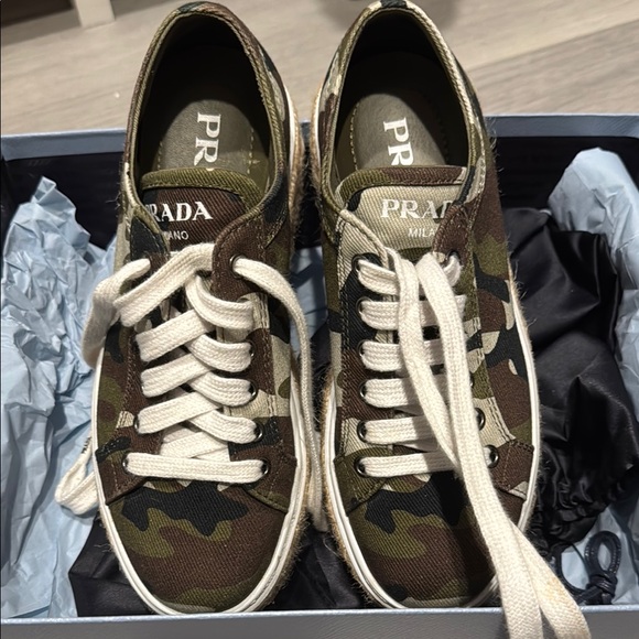 Prada Camo Sneakers - Picture 1 of 7